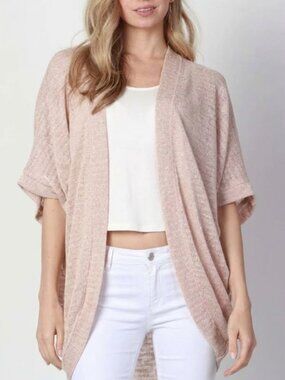 Joe Fresh Ballet Pink Slouchy Cocoon Cardigan